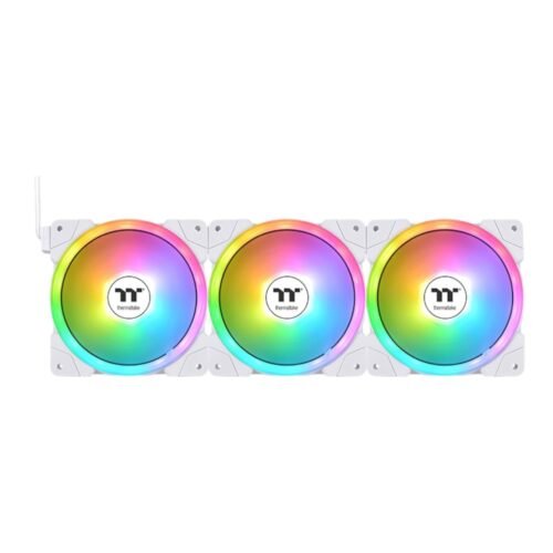 Ventilador de Gabinete Thermaltake Swafan EX14 Premium ARGB White (Pack X3)