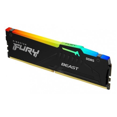 Memoria DDR5 16Gb 5600Mhz (1X16Gb) RGB Kingston Fury Beast Black CL36
